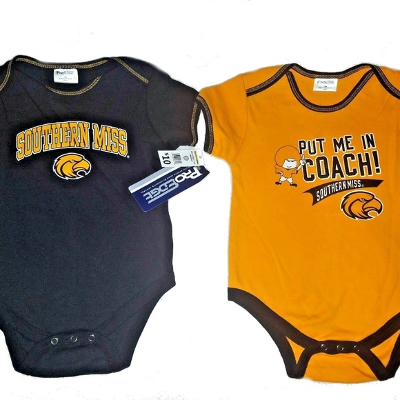 Southern Mississippi USM Onesie 2 pack - Picture 1 of 8
